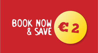 Book now  save 2 €